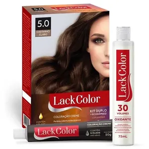 Tintura Lack Color Kit 5.0 Castanho Claro 2 Unidades