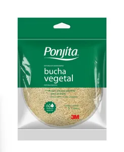 Esponja de Banho Bucha Vegetal Ponjita 3M com 1 unidade