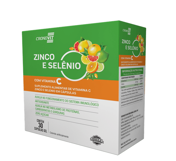 Cronovit Vitamina C, Zinco E Selênio 30 Cápsulas Gel