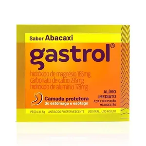 Gastrol 185mg + 235mg + 178mg Sabor Abacaxi Pó Efervescente 1 Envelope 5g