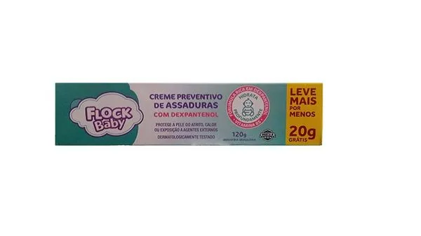 Creme Preventivo de Assaduras Com Dexpantenol 45G Flock Baby
