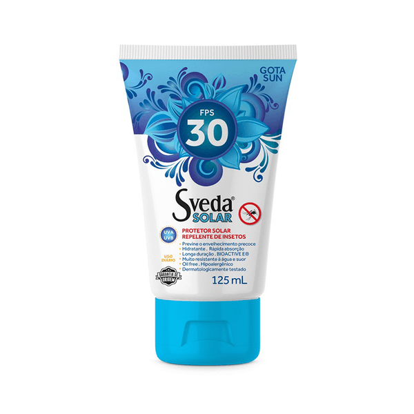 Sveda Protetor Solar FPS30 Repelente De Insetos 125ml