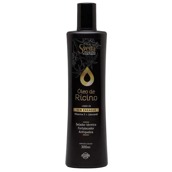 Leave-In Óleo De Ricino Sem Enxague 300g Sveda Hair