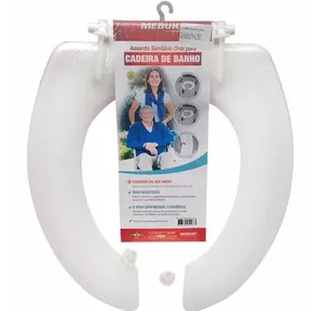 Assento Sanitário Oval P/ Cadeira De Banho Aberto