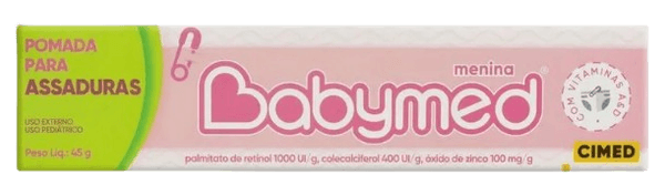 Pomada para Assadura Babymed Menina Rosa 45g