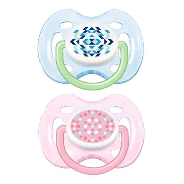 Kit Chupeta Philips Avent Rosa e Azul 0 A 6 Meses 2 Unidades