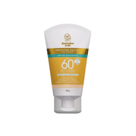 Protetor Solar Facial Australian Gold C/ Cor Gel Creme 01 Fps60 40gr