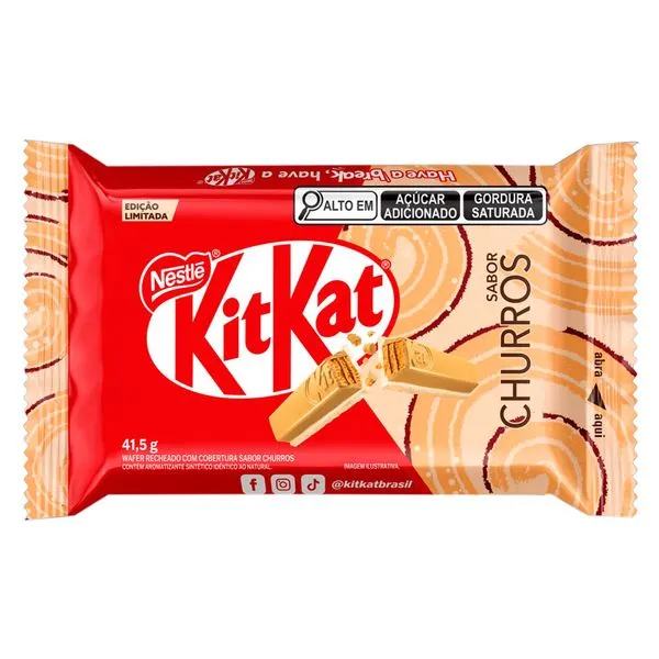 Tablete de Chocolate Kit Kat Churros 41,5g Nestlé