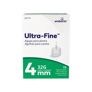 Agulhas para Caneta Embecta Ultra-Fine 4mm 10 Unidades