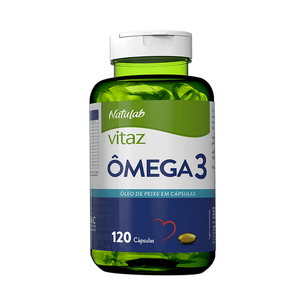 Ômega 3 Vitaz Natulab Óleo de Peixe 120 Cápsulas