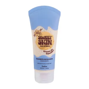 Sabonete Esfoliante Crocante Corporal Dailus Sweet Skin Ice Cream Creme de Baunilha 200ml