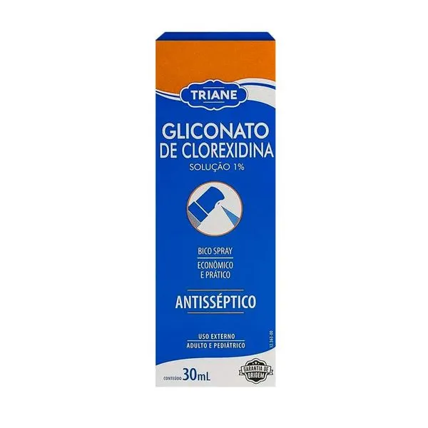 Antisséptico Gliconato de Clorexidina 1% Triane Solução Spray 30ml
