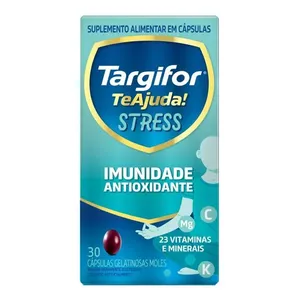 Suplemento Alimentar Targifor Te Ajuda Stress Imunidade Antioxidante 30 Cápsulas