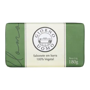 Sabonete Natural em Barra Masculino Giorno Bagno Uomo Verde Cabelo, Barba e Corpo 180g