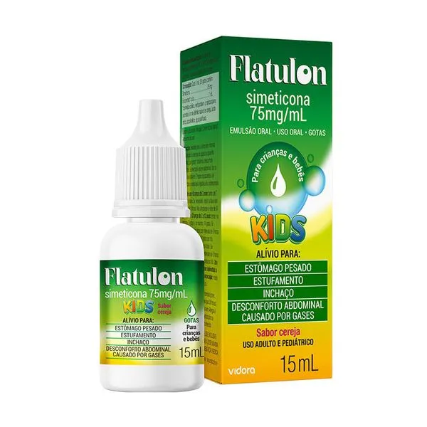 Flatulon Kids 75mg/ml Solução Oral Gotas Sabor Cereja 15ml