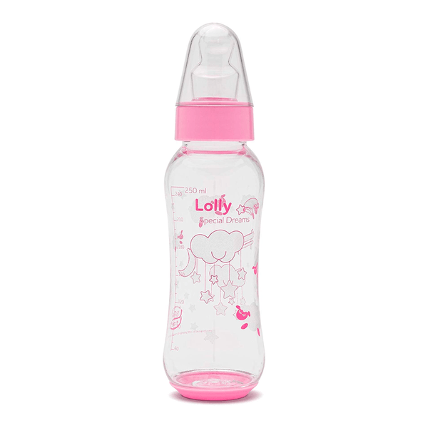 Mamadeira Lolly Special Bico Ortodôntico Rosa 250ml