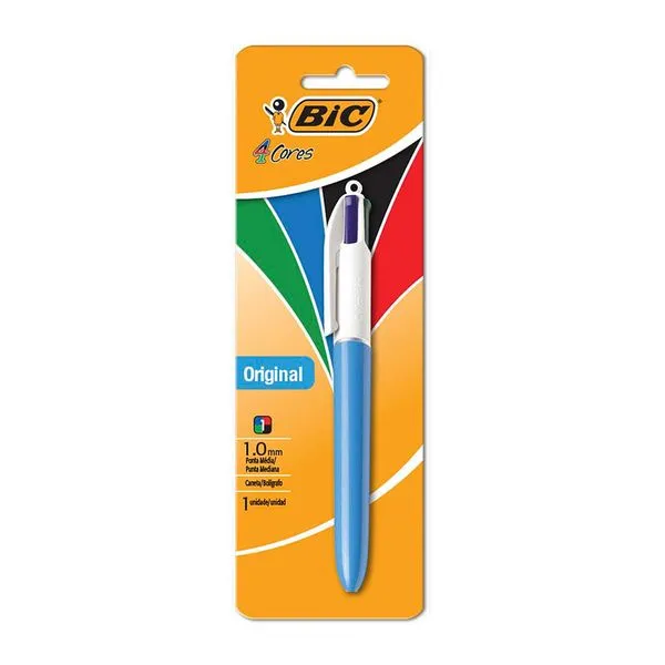 Caneta Bic 4 Cores Original 1 Unidade