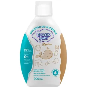 Shampoo de Glicerina Flock Baby Premium 200ml