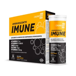 Suplemento Alimentar Cronovit Imune Sabor Laranja 30 Comprimidos Efervescentes