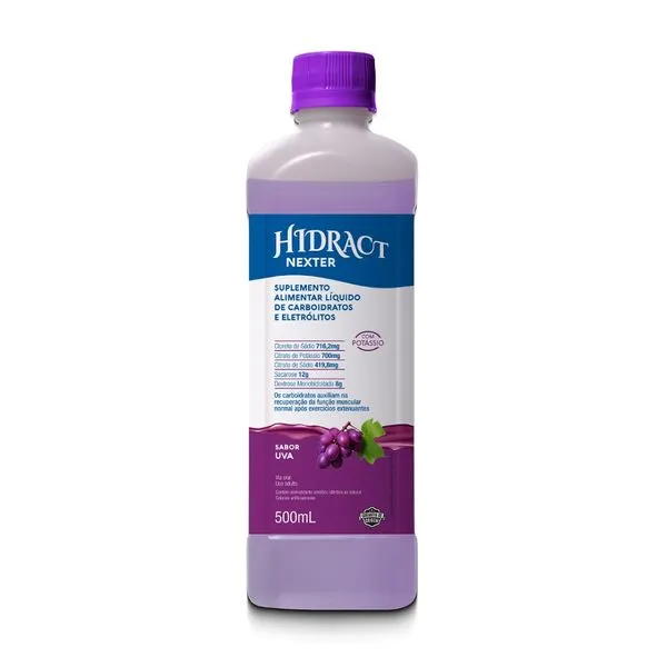 Hidract Solução Oral Sabor Uva 500ml NEXTER 1 Frasco