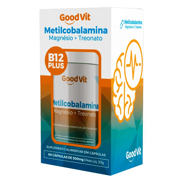 Suplemento Alimentar Good Vit Metilcobalamina + Magnésio + Treonato 60 Cápsulas