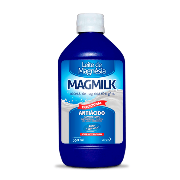 Leite de Magnésia Magmilk Sabor Tradicional 350ml
