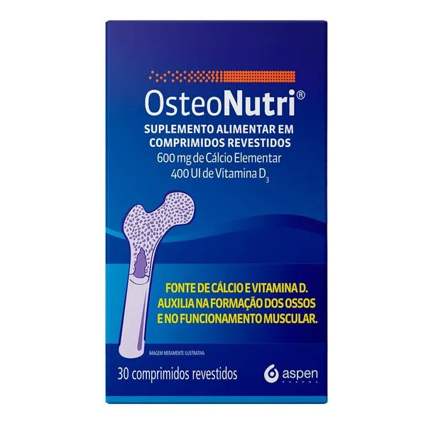 Suplemento Alimentar Aspen Osteonutri 30 Comprimidos