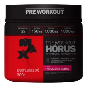 Pré Treino Max Titanium Sabor Frutas Vermelhas 300g