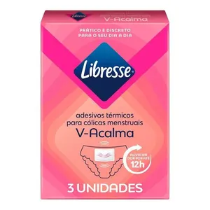 Adesivo Térmico para Cólica Libresse V-Acalma 3 Unidades