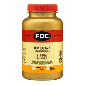 Suplemento Alimentar Ômega 3 FDC 2400mg 60 Cápsulas