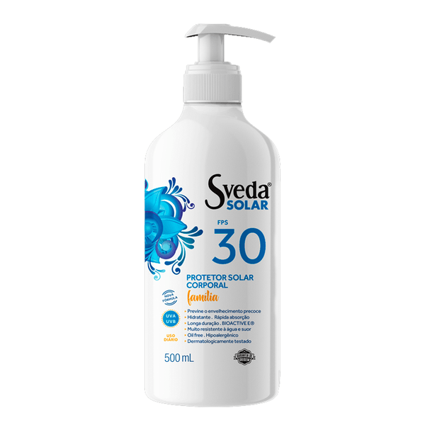 Protetor Solar Corporal Sveda Solar Família FPS30 500ml