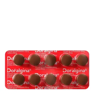 Analgésico, Antiespasmódico e Antitérmico Doralgina 300mg + 30mg + 30mg 10 Comprimidos Revestidos