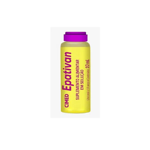Epativan Sabor Abacaxi Solução Oral 1 Flaconete 10ml