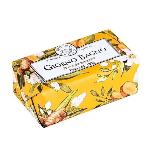 Sabonete Natural em Barra Giorno Bagno Flores de Gengibre 180g