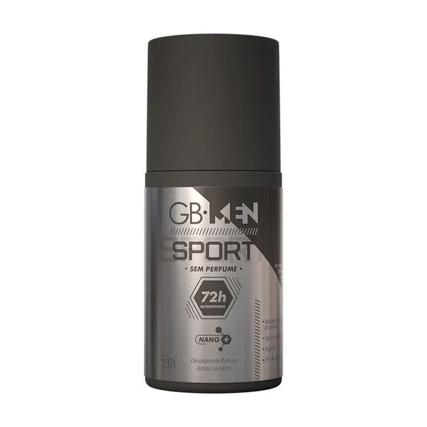 Desodorante Roll-on Antiperspirante GB-Men Sport Sem Perfume 50ml