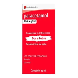 Analgésico e Antitérmico Paracetamol 200mg Uniao Química 15ml Gotas