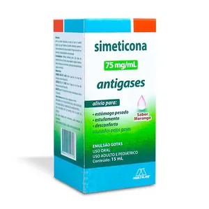 Simeticona 75mg/ml Multilab Emulsão Oral Gotas Sabor Morango 15ml