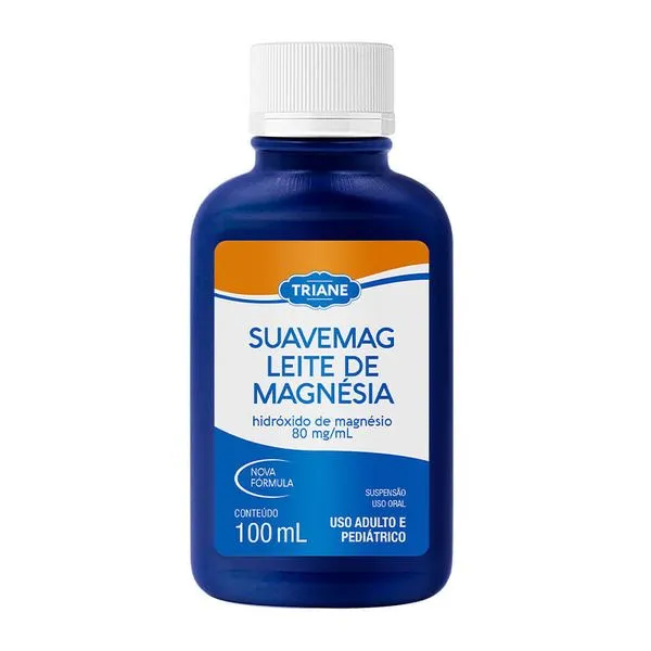 Leite de Magnésia Triane Suavemag Suspensão Oral Sabor Tradicional 100ml