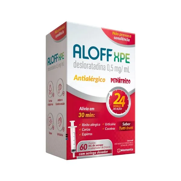 Aloff Xpe 60ml Xarope 0,5mg/ml Tutti Frutti