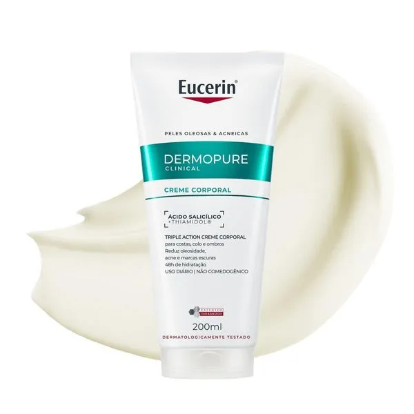 Creme Corporal Eucerin Dermo Pure Oil Control Antiacne Efeito Triplo 200ml