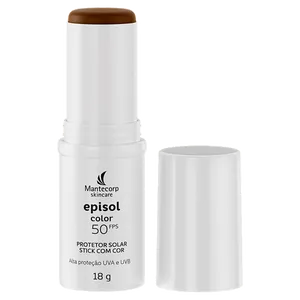 Protetor Solar Facial Episol FPS 50 Color Médio Escuro 18g Stick