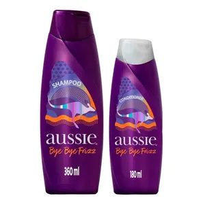 Kit Aussie Bye Bye Frizz Maciez e Brilho Shampoo 360ml + Condicionador 180ml