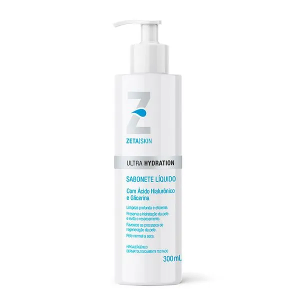 Sabonete Líquido Facial Zeta Skin Ultra Hydration Pele Normal a Seca 300ml
