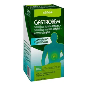 Hidróxido De Alumínio + Hidróxido De Magnésio + Simeticona Gastrobem Sabor Menta 240ml
