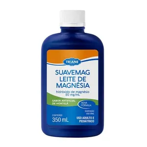Leite de Magnésia Triane Suavemag Suspensão Oral Sabor Hortelã 350ml