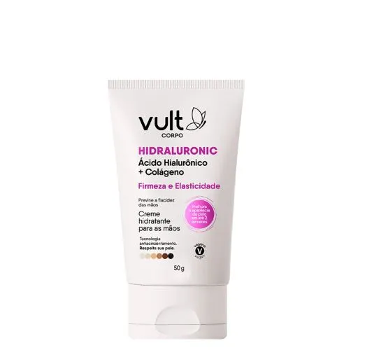Creme para as Mãos Vult Colágeno Vegetal Ácido Hialurônico 50g