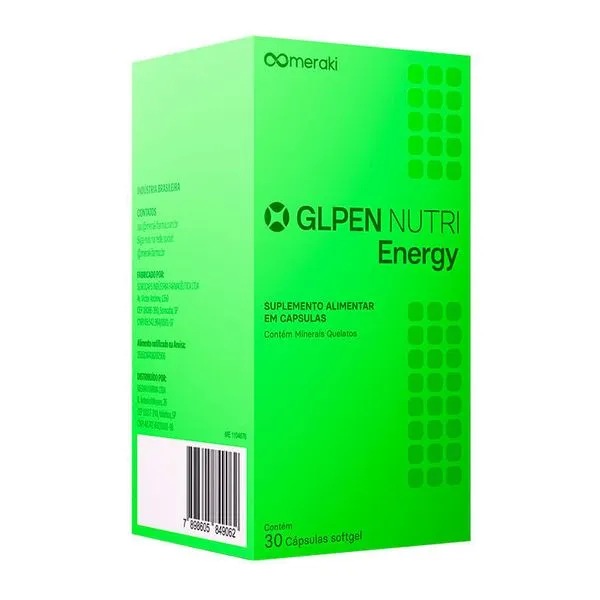 Suplemento Alimentar GLPEN Nutri Energy 30 Cápsulas Softgel