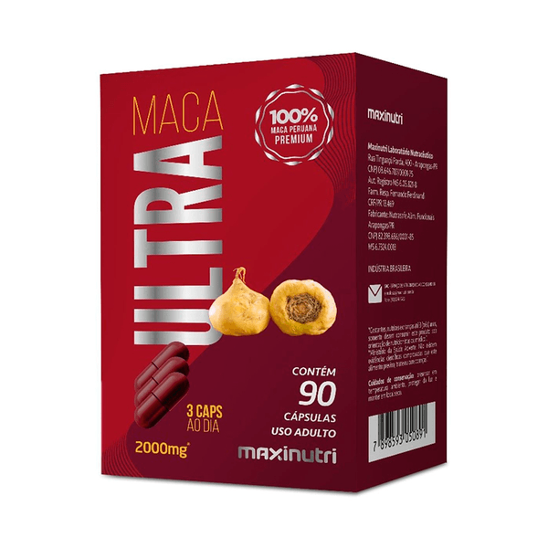 Maca Ultra 2000mg Maxinutri 90 Cápsulas