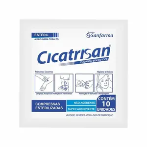 Compressa Não Aderente Cicatrisan 10 Unidades