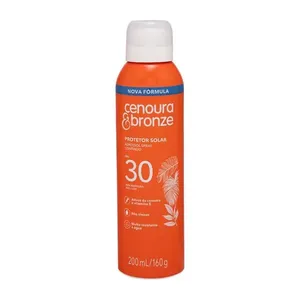 Protetor Solar Cenoura Bronze Aerossol Spray Fps30 200ml